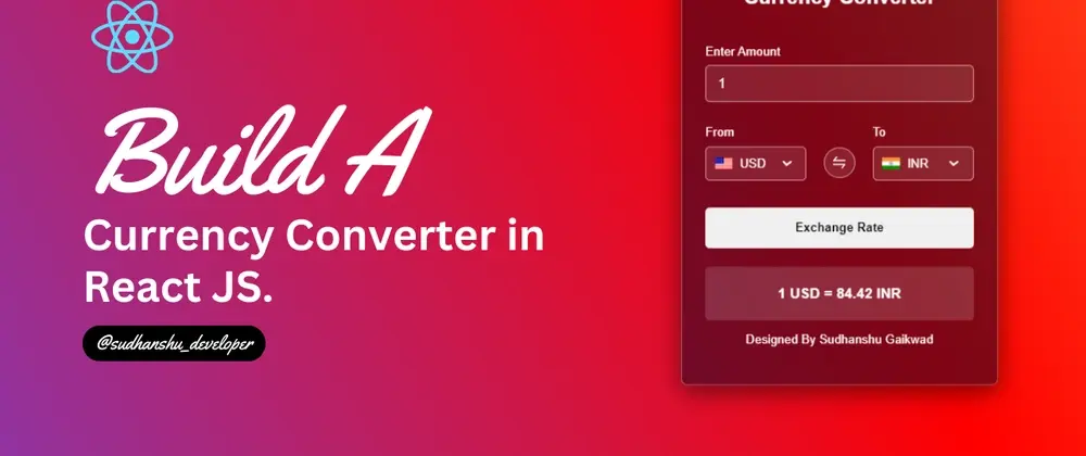 Build A Currency Converter in React JS | Best Beginner React JS Project.