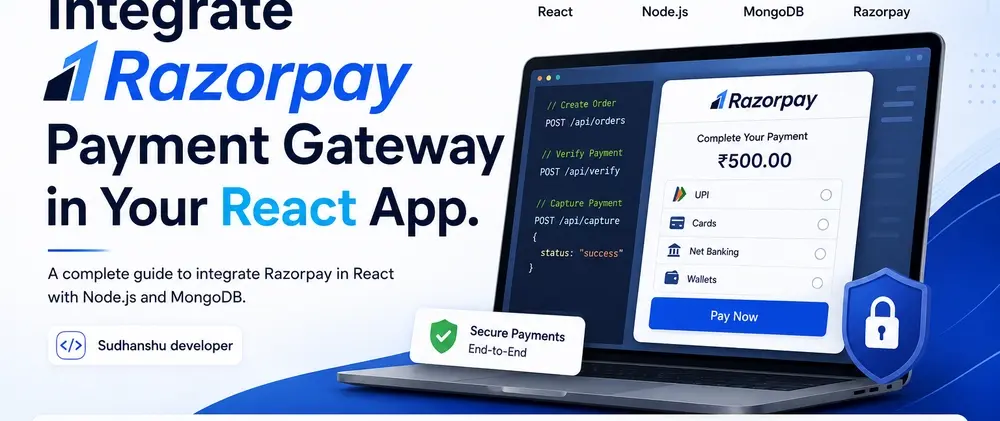 Integrate Razorpay Payment Gateway into your React app